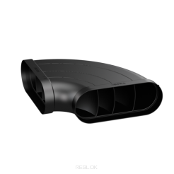 Ecotube BORA EFBH90/1 kształtka płaska z materiałem uszczelniającym, kąt wygięcia 90st.