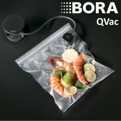 BORA QVac All Black - system pakowania próżniowego do montażu pod blatem + zestaw akcesoriów