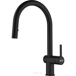 Bateria FRANKE ACTIVE J PULL-OUT SPRAY czarny mat (115.0653.404)
