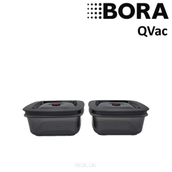 BORA QVac - 2 pojemniki do pakowania próżniowego o pojemności 1 litr