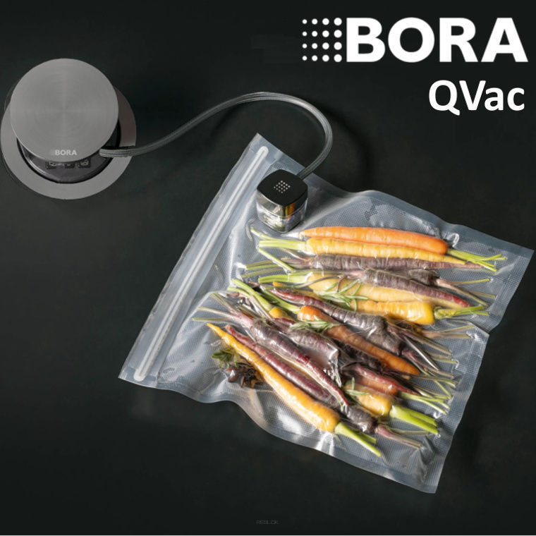 BORA QVac Stainless Steel - system pakowania próżniowego do montażu pod blatem + zestaw akcesoriów
