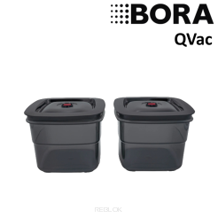 BORA QVac - 2 pojemniki do pakowania próżniowego o pojemności 2 litry