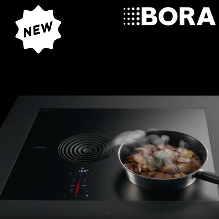 BORA S PURE 2 Rough matowa płyta indukcyjna 60cm z wbudowanym pochłaniaczem oparów (BORA PURSU2R)